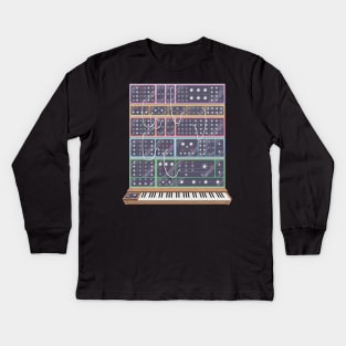 Modular Synth Kids Long Sleeve T-Shirt